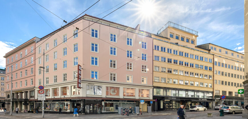 2 min til Bryggen | Takterasse + kontor m/ 49″ skjerm